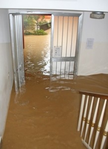 entrance and staircase of the House invaded by mud 2